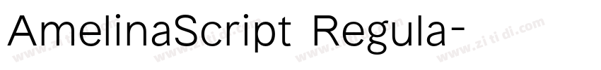 AmelinaScript Regula字体转换